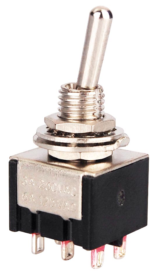 Mini-Schalter Ein/Aus - 2-polig - Ø16.3mm - max. 2A